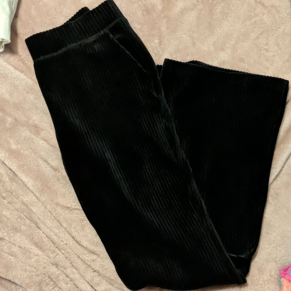 Black corduroy flare
